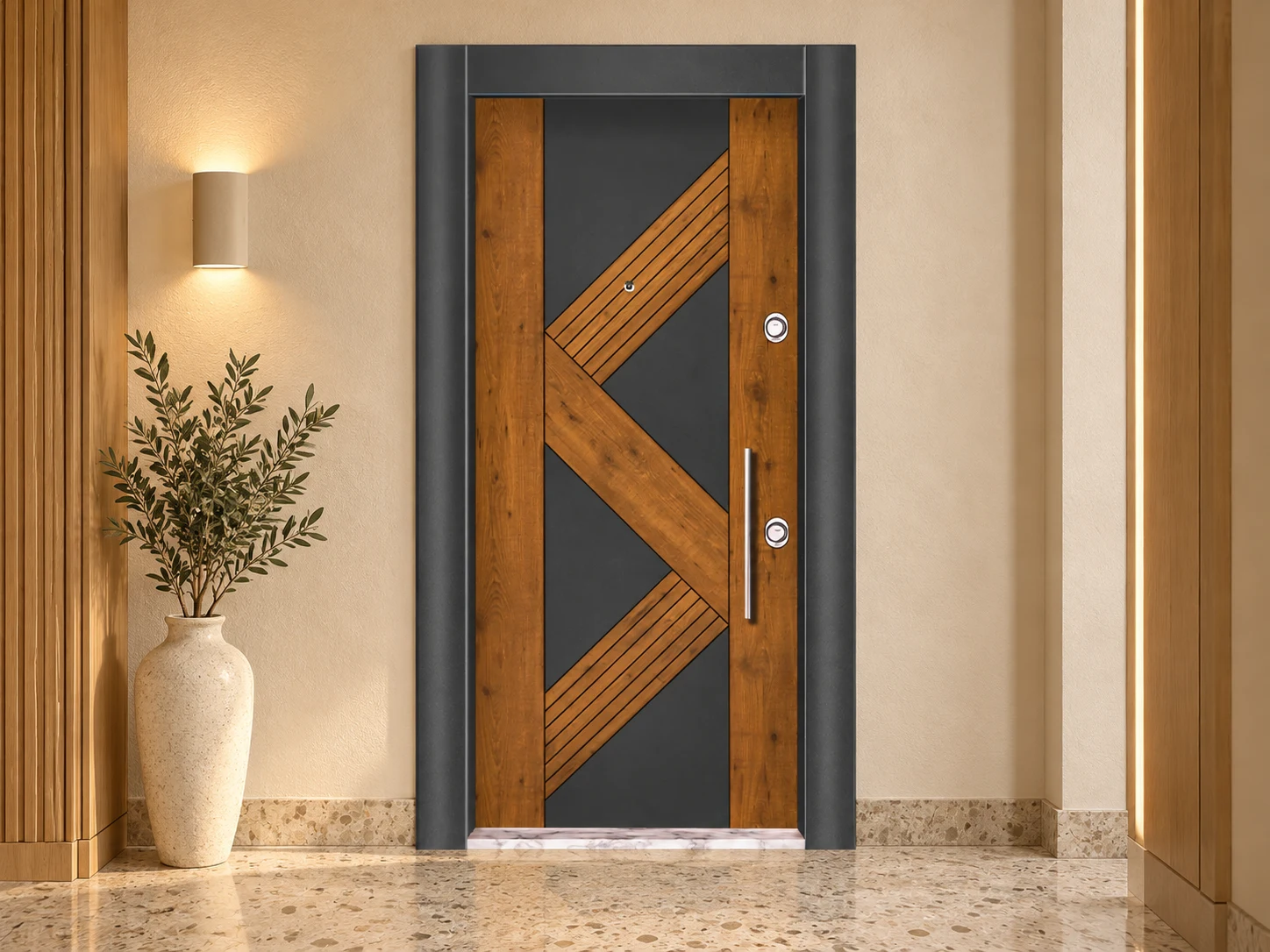 DAIRE-001 kapı modeli için mekân tasarımı